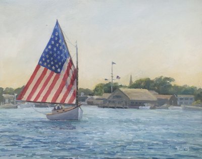 Teek Eaton - Koch - Hazy Afternoon for Tigress in Edgartown