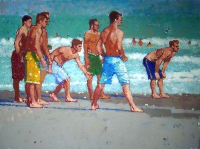 Kate Huntington  - Hunky Guys Playing Bocce Ball