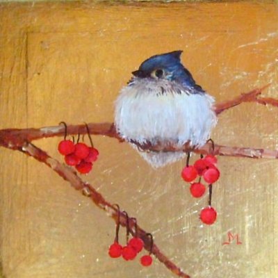 Sally Martone - Bluebird & Berries