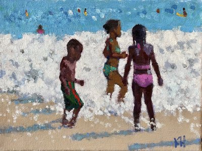 Kate Huntington - Playing in the Surf