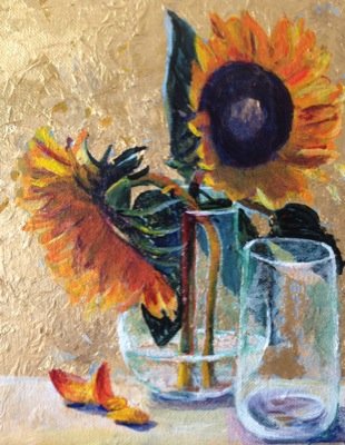 Maya Farber - Two Sunflowers