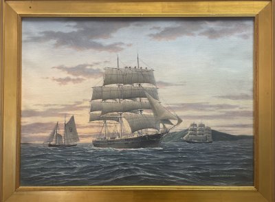 Charles Fran Kenney - E. Dennis Schooner Hippogriff Entering San Francisco