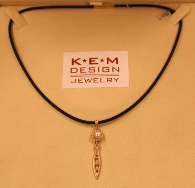 Karen English-Malin - Rope and Pearl Fish Necklace