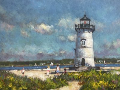 Bill McLane - Edgartown Lighthouse, MV Plein Air Series