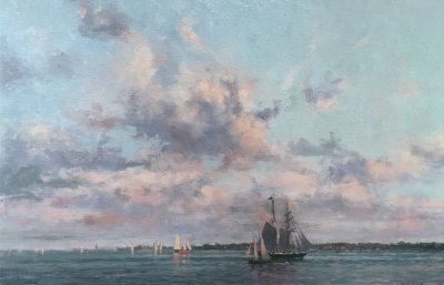 Paul Beebe - Sailboats at Dusk