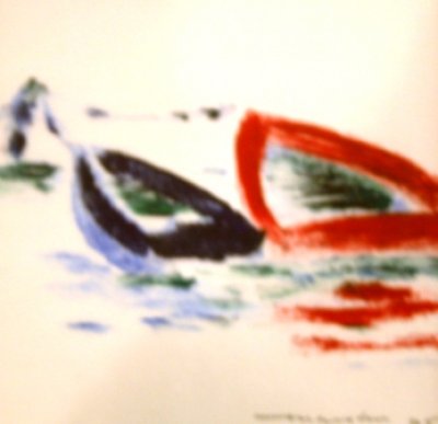 Marston Clough - Red & Blue Boats #1