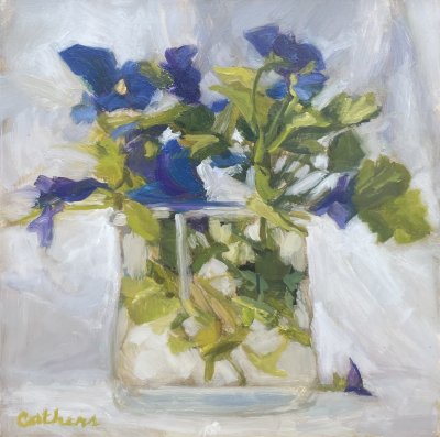 Christine Cathers-Donohue - Blue Flowers