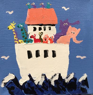 John Holladay - Blue Noah's Ark#3 6 x 6