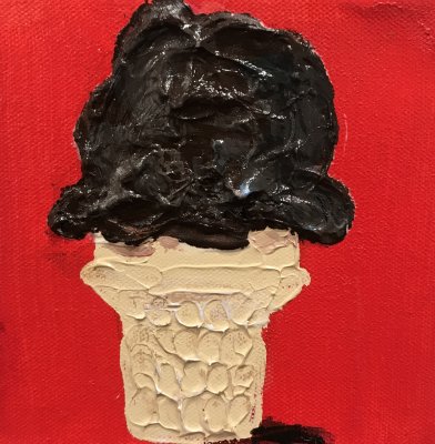 John Holladay - Single Ice Cream #2 6 x 6 