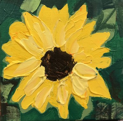 John Holladay - Single Sunflower 6 x 6