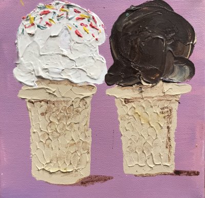 John Holladay - Ice Cream #2, 8 x 8