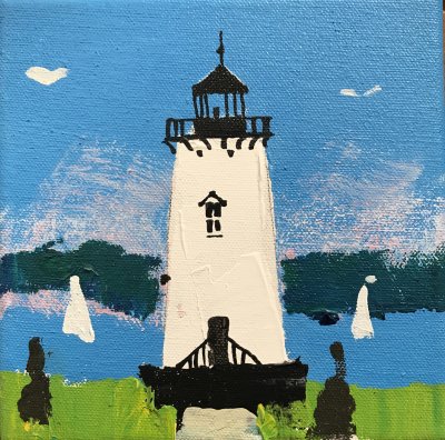 John Holladay - Lighthouse #1 6 x 6
