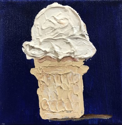 John Holladay - Single Ice Cream #3 6 x 6