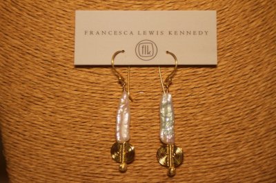 Francesca Lewis Kennedy - Pearl in Vermeil Sticks