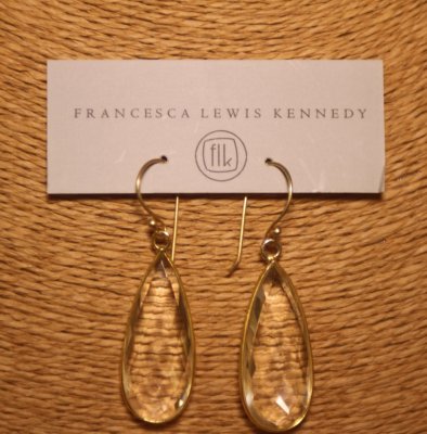 Francesca Lewis Kennedy - Rock Crystal Ovals set in Vermeil