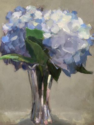 Mary Parkman - Blue Hydrangea I