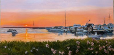 Christine Cathers-Donohue - Sunrise from Vineyard Haven