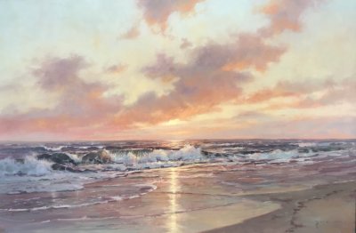 Paul Beebe - Waves at Sunset