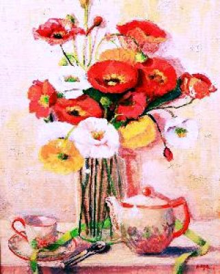 Maya Farber - Red and Yellow Poppies