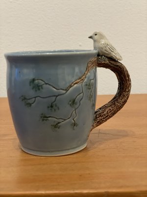 Carol Arrowsmith - White Bird Mug Sky