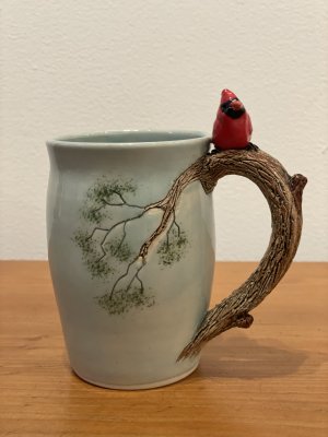 Carol Arrowsmith - Cardinal Mug Facing Out