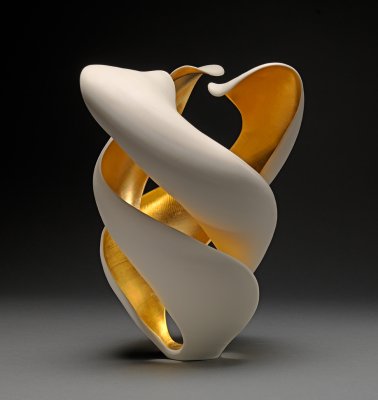 Jennifer McCurdy - Gilded Spiral Vessel