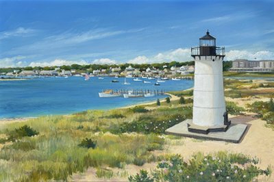 Teek Eaton - Koch - June Morning at Edgartown Light