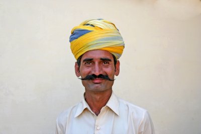 Louisa Gould - Man wearing turban (India)