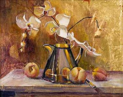 Maya Farber - Peaches with Orchids