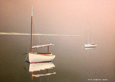 Ovid Osborn Ward - Two Catboats