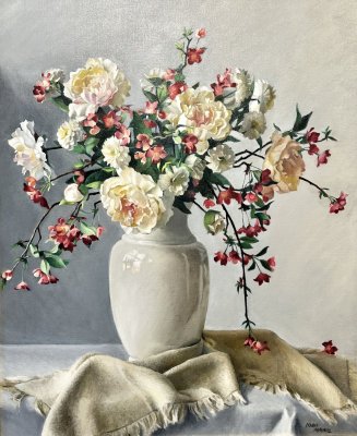 Nadia Mahfuz - Peonies and Apple Blossoms