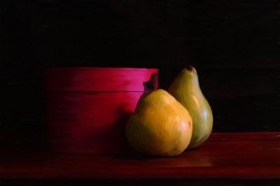 Louisa Gould - Red Box and Two Pears
