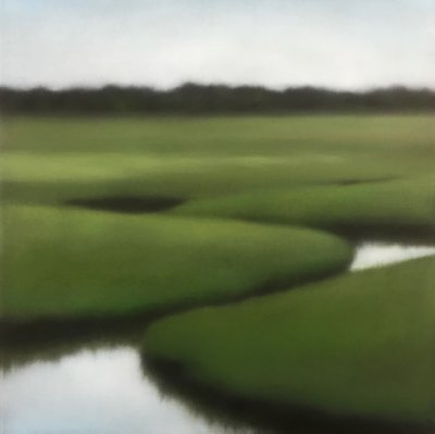 Christie Scheele - Salt Marsh in Summer Greens