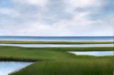 Christie Scheele - Saltmarsh with Soft Sky