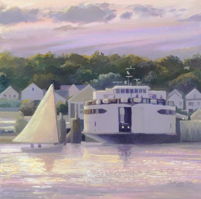 Teek Eaton - Koch - Summer Evening with Ferry Islander