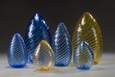 Adam Waimon - Twisted Bubbly Vases