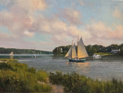 Paul Beebe - View from Upper Lagoon Pond, Morning