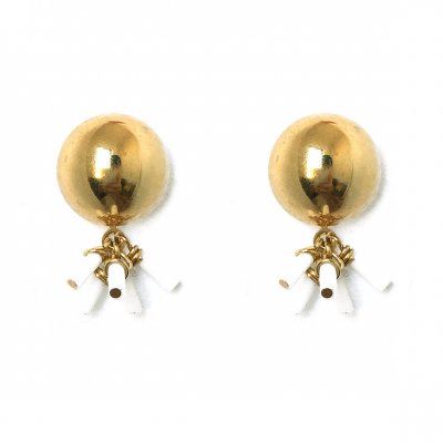 Irene Wood - White Cereus Earrings