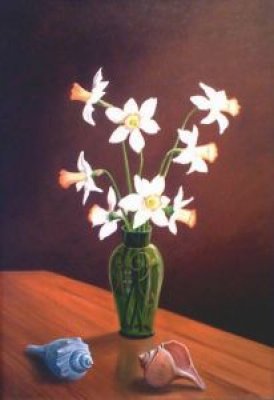 Anthony Benton Gude - Flowers and Seashells
