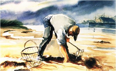 Ruth Appleton Mead (1894-1994) - Clam Digger