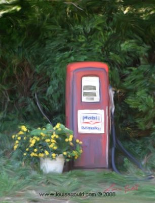 Louisa Gould - Ole Gas Pump on North Road