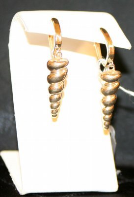 Karen English-Malin - Gold Shell Earrings