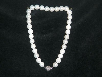 Rani Connor - Mother of Pearl and Rhinestone Necklace