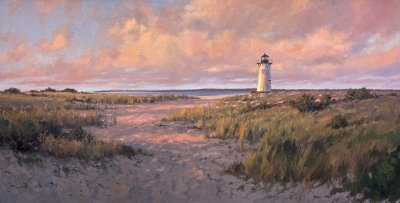 Paul Beebe - Edgartown Lighthouse at Sunset