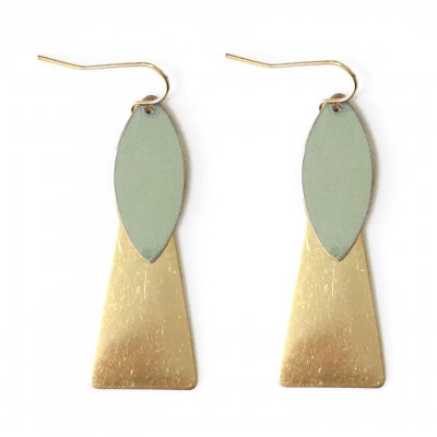 Irene Wood - Pyramid Earrings