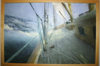 Louisa Gould - Sailing the Sound on Canvas