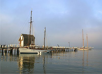 Louisa Gould - Fog over Harbor